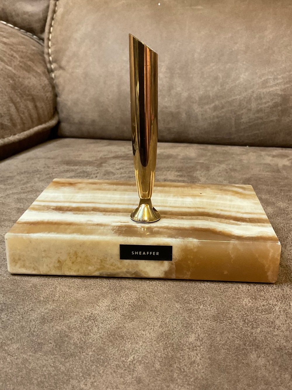 Sheaffer Marble Base Pen Holder